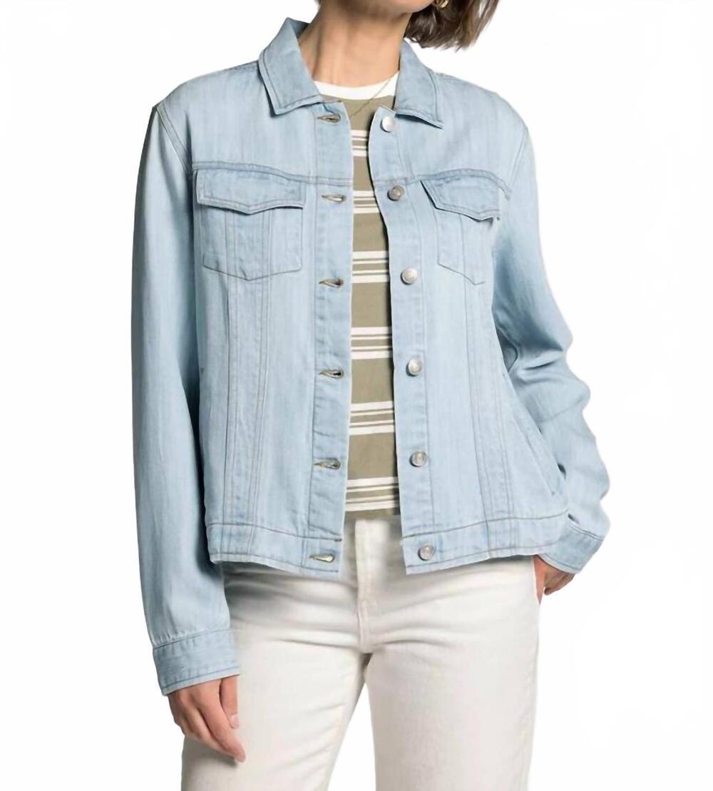 NEW THREAD & SUPPLY jackie hooded jacket in sun wash